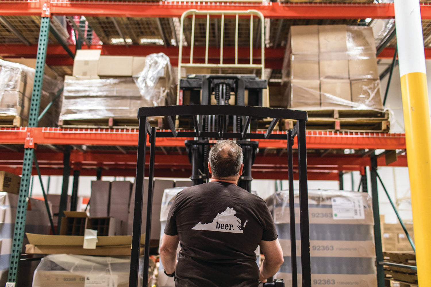 The Wine & Beer Supply warehouse in Ashland, Virginia